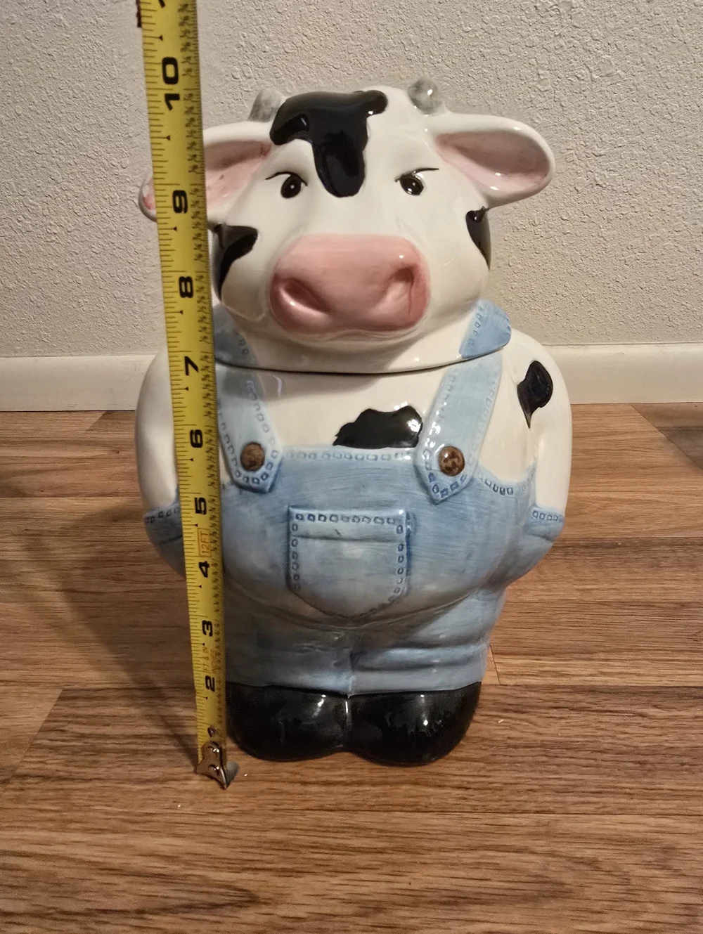 Vintage 1990s Savoy Housewares ceramic Cow Cookie Jar - Picture 10 of 11